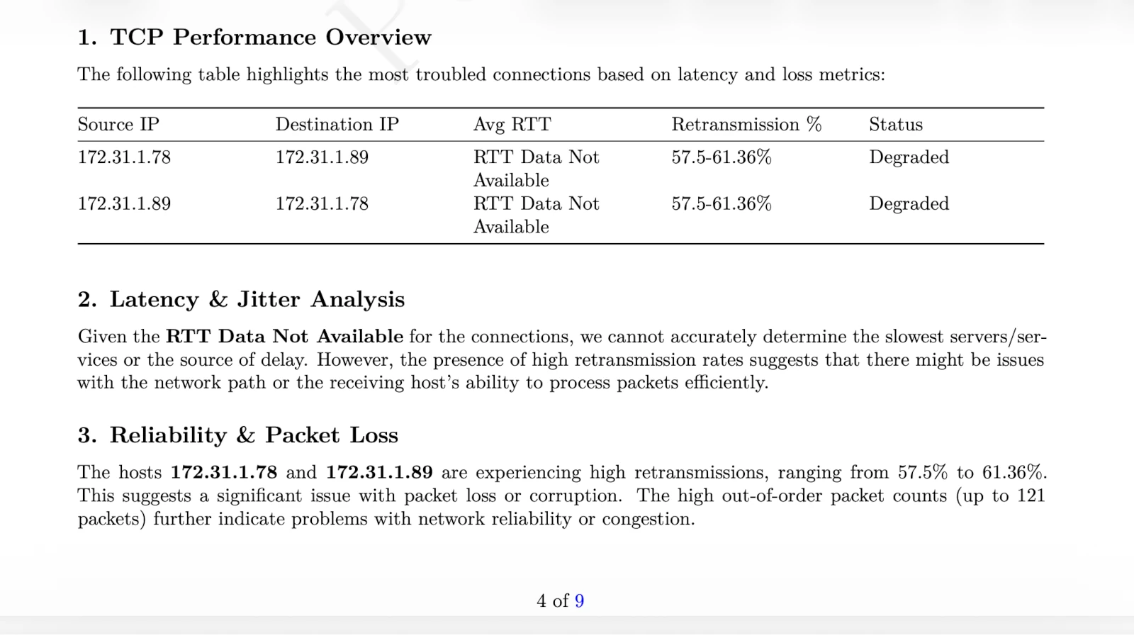 AI Analysis Proof for How to Detect TCP Retransmission Storms in PCAP